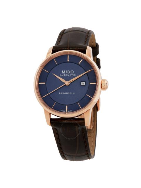 Mido - Mido Baroncelli Signature Lady Quartz Blue Dial Ladies Watch M0372073604100