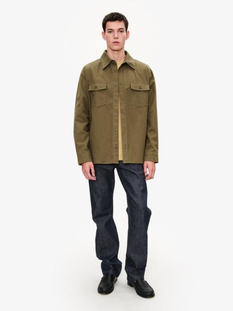 A.P.C. SOLID-COLOUR COTTON OVERSHIRT