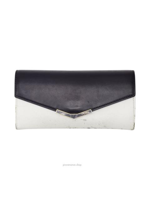 FENDI Fendi Long Wallet - Black Leather