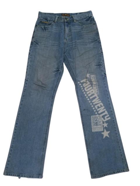 Other Designers Vintage - bob Marley fourtwenty denim jeans