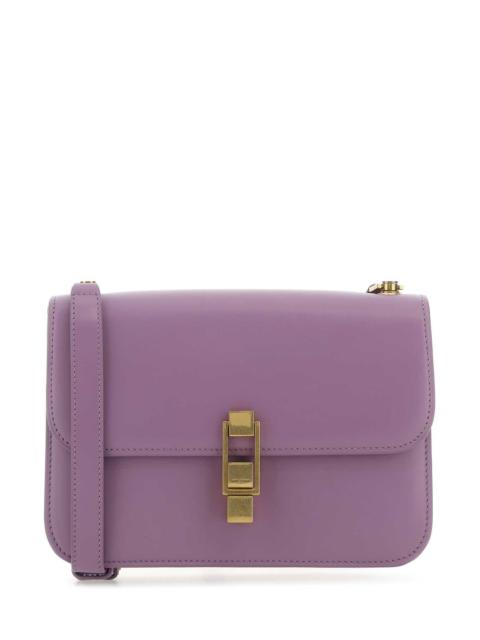 SAINT LAURENT Saint Laurent Women Purple Leather Le Carre Shoulder Bag