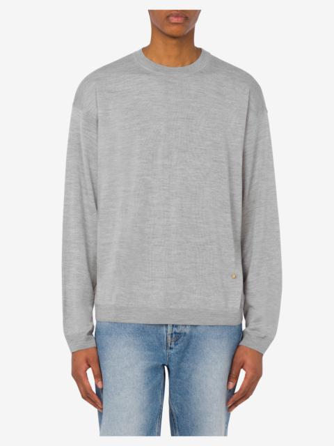 Moschino WOOL AND SILK PULLOVER GOLDEN M