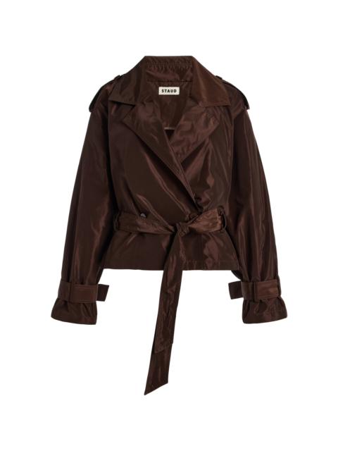 STAUD Vale Trench Jacket brown