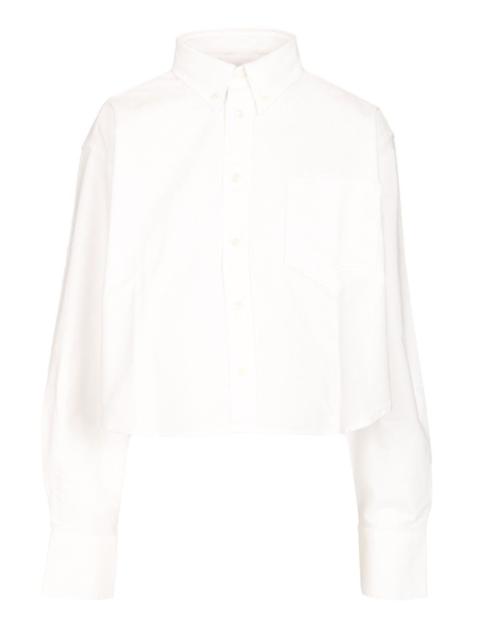 AMI Paris Ami Women Oversized Cropped Shirt