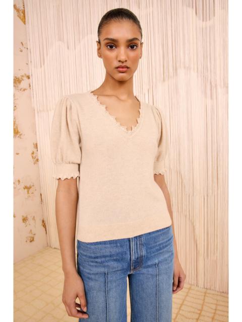 ULLA JOHNSON Polline Short Sleeve Top