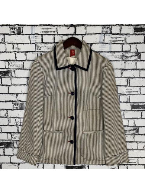 Other Designers Designer - Japanese Brand EF Stripes Jacket for Women
