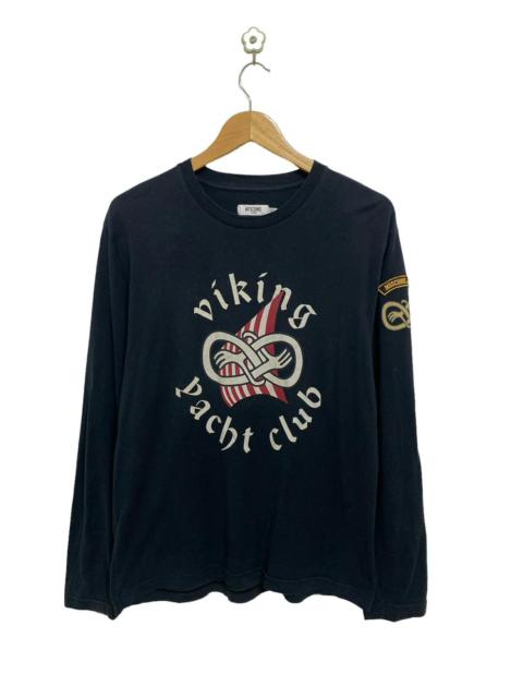 Moschino Viking Yact Club Long Sleeve Tshirt Made in Italy