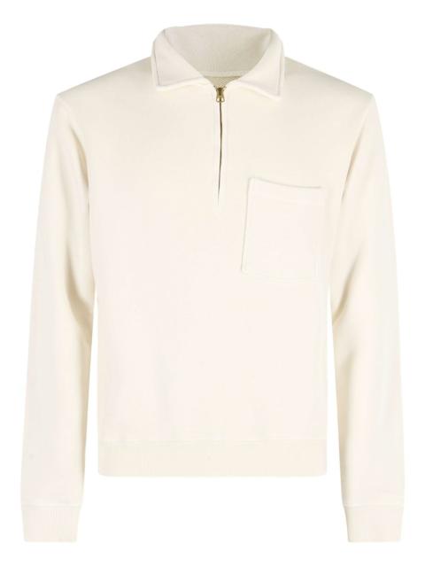 FORTELA chest-pocket half-zipped sweatshirt