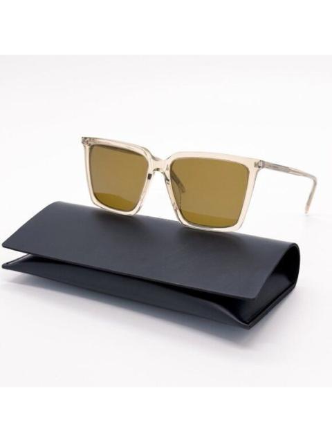 SAINT LAURENT NEW SAINT LAURENT SL 474 005 YELLOW BROWN WOMEN SUNGLASSES S