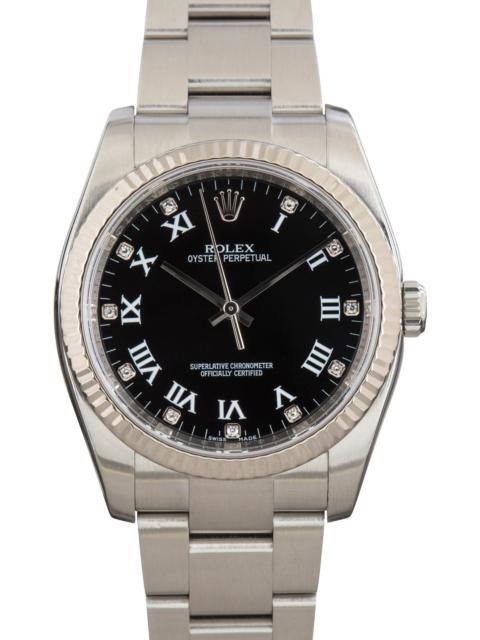 ROLEX Rolex Oyster Perpetual 36 ref 116034 Black Diamond Dial