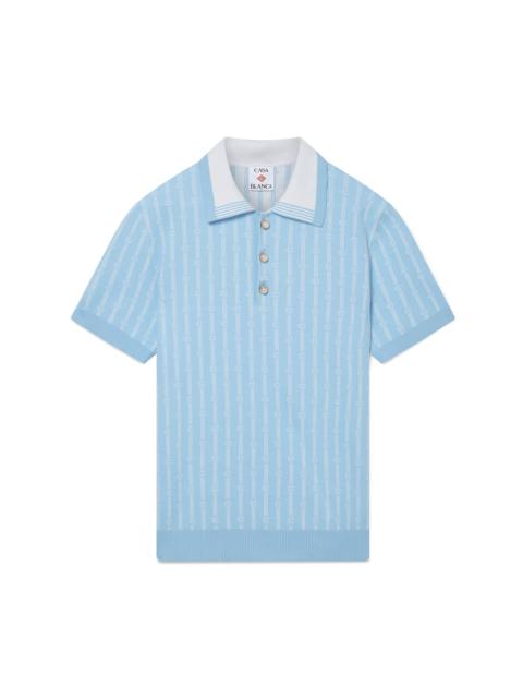 CASABLANCA Monogram Polo Shirt | Casablanca Paris