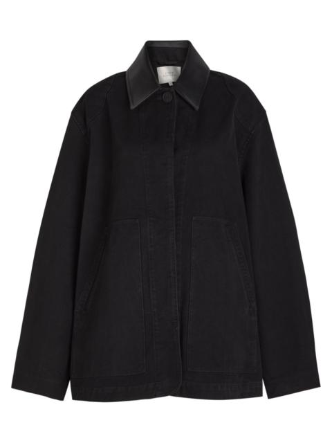 Studio Nicholson Studio Nicholson Leader Leather-collar Denim Jacket