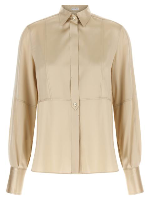 Brunello Cucinelli Brunello Cucinelli Women Satin Silk Shirt