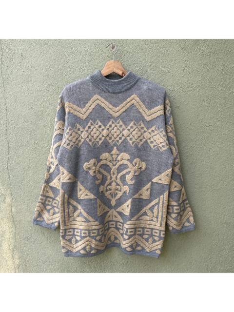 Other Designers Japanese Brand - Vintage BIANCA Rare Design Full Print Knitwear Sweater JAPAN