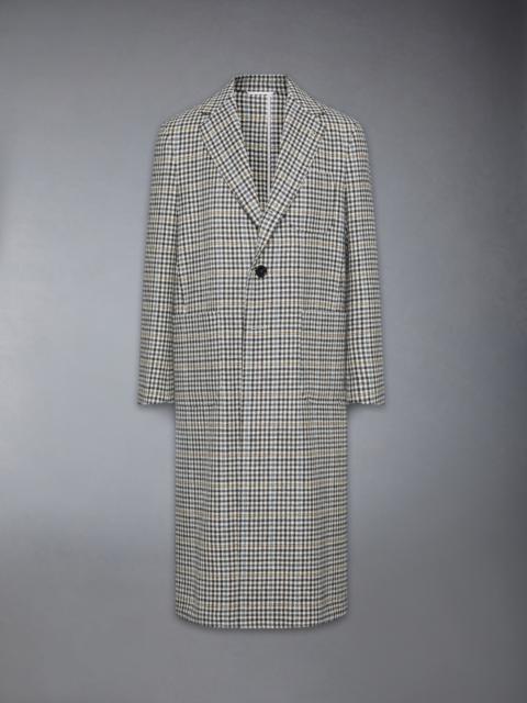 Thom Browne GUNCLUB CHECK HUNTING TWEED UNCONSTRUCTED OVERCOAT