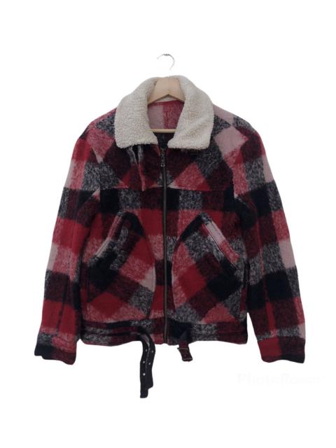 Other Designers Japanese Brand - MOHAIR JACKET TARTAN DESIGN BY SEMANTIC DESIGN RARE COLOUR