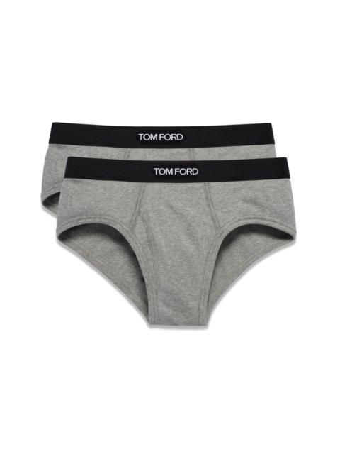 TOM FORD BI-PACK COTTON BRIEFS WITH LOGO