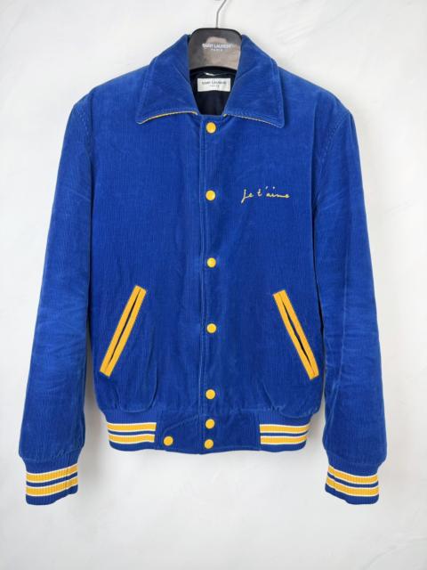 SAINT LAURENT Saint Laurent FW17 Blue Corduroy Jacket
