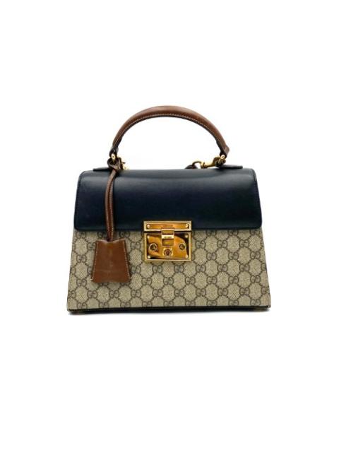 GUCCI Gucci GG Supreme Padlock Top Handle Two-Way Bag 453188