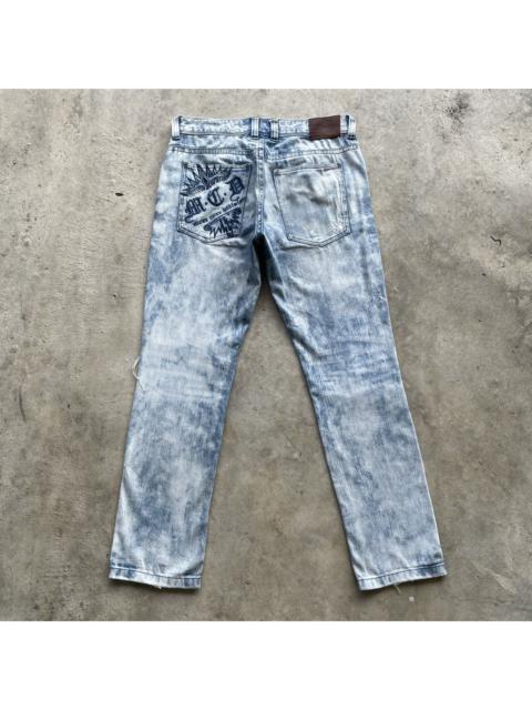 Other Designers Rare🔥 Vintage MCD Faded Embroidery Denim Pants Distressed