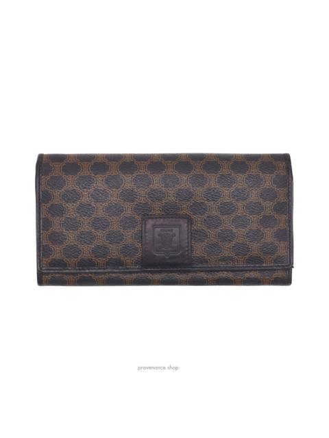CELINE Celine Triomphe Long Wallet - Black