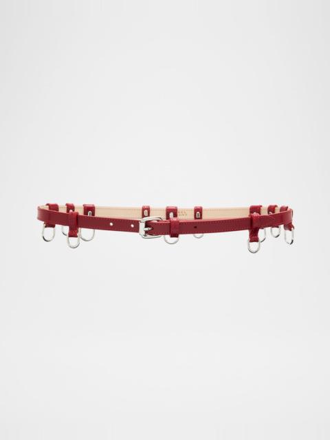 Isabel Marant Chelsea Skinny Leather Belt with D-Rings