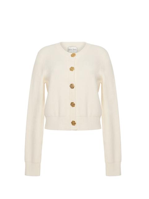 Cara Cara Ellery Cardigan
A Timeless Wardrobe Staple with Elegant Gold Floral Buttons