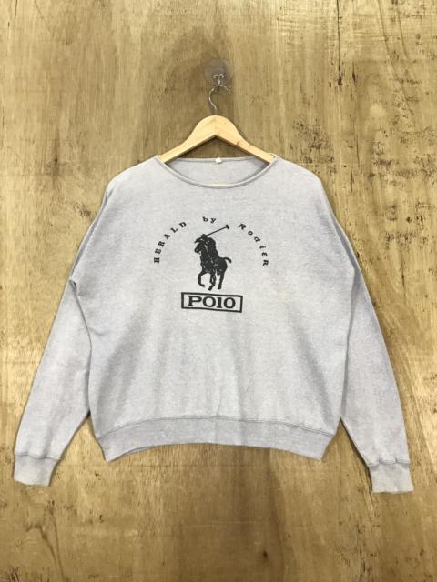 Other Designers Homespun Knitwear - Polo Harald By Rodier Big Logo Knit Sweater