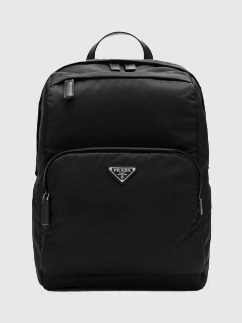 Prada Prada Men Prada Backpack In Re-Nylon With Logo