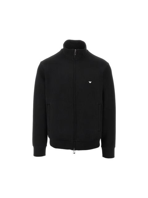 EMPORIO ARMANI DOUBLE JERSEY FULL-ZIP SWEATSHIRT