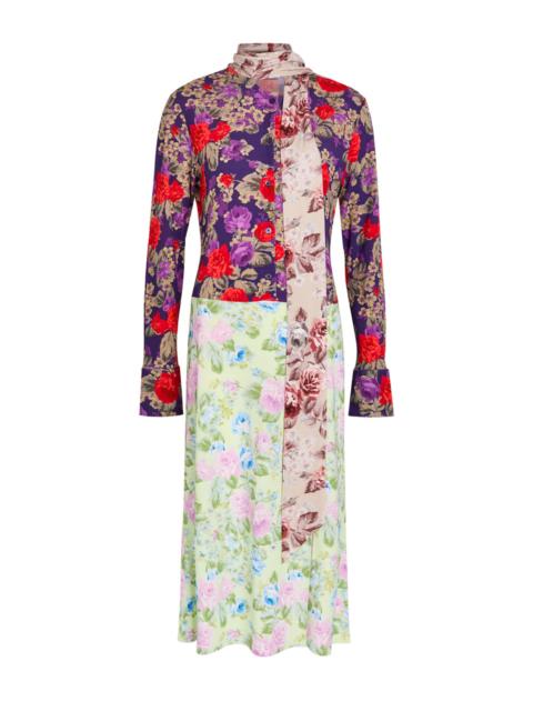Acne Studios Acne Studios Dalmati Floral-print Crepe Midi Dress