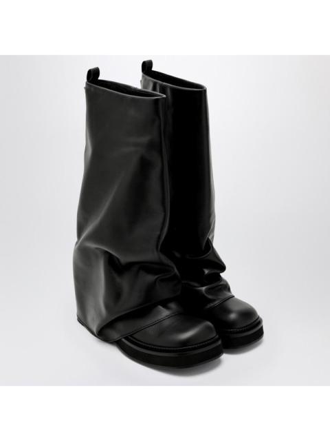 The Attico Combat Robin Black Leather Boot Women