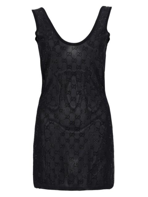 GUCCI Gucci Women Gg Dress Embroidered With Crystals