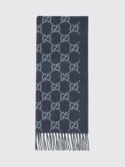 GUCCI Gucci Men Gucci Gg Logo Pure Cashmere Scarf