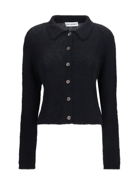 Our Legacy Our Legacy Mazzy Polo Sweater Black Fuzzy
