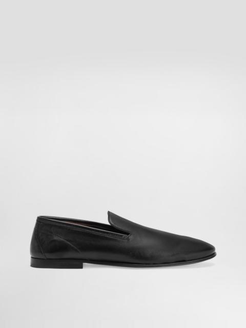 Dolce & Gabbana Erice leather slippers