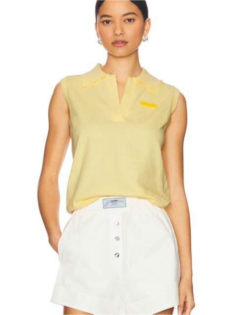 Monse Knitted Polo Top