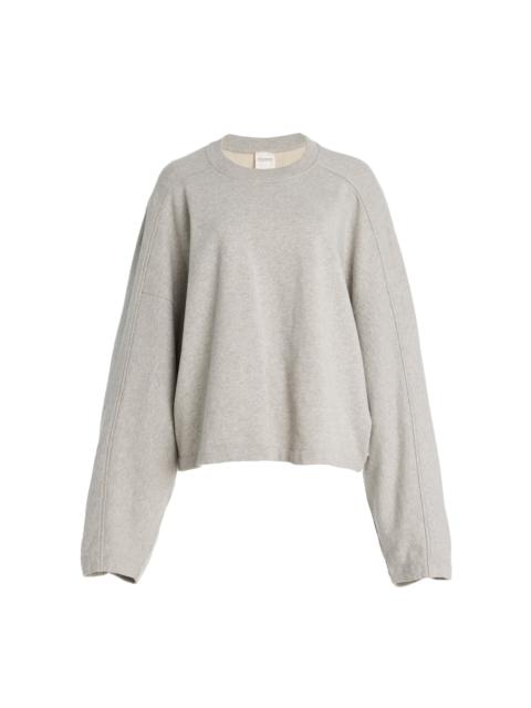 CLOSED Gathered Cotton Sweatshirt grey