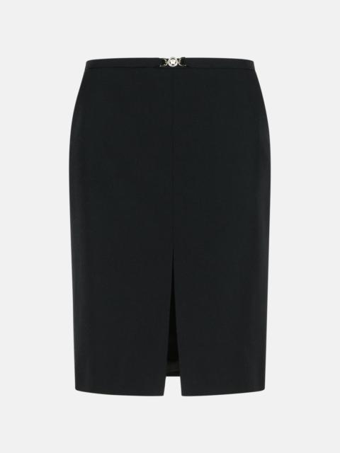 VERSACE BLACK VIRGIN WOOL SKIRT