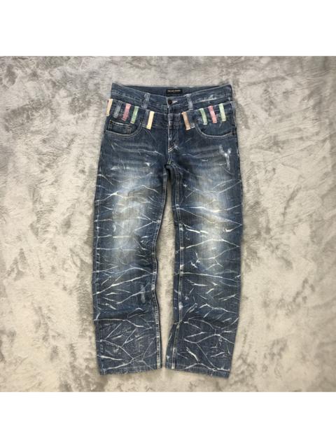 Other Designers Japanese Brand - 🔥NYLOUS LIMITED EDITION DOUBLE WAIST DENIM PANTS #6240-220