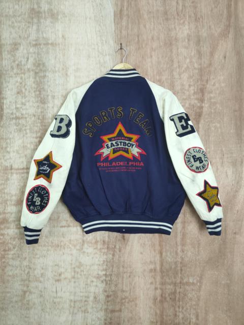Other Designers Vintage - Eastboy japan varsity jacket wool leather vintage #4205