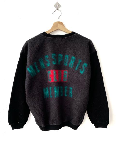 Other Designers Vintage - Vintage Mens Sports Club Member Fleece Sweater