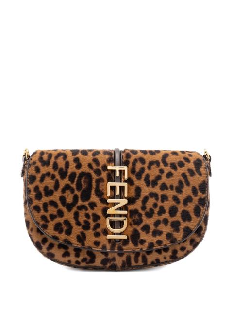 FENDI Fendi Leopard Chain Tote Bag
