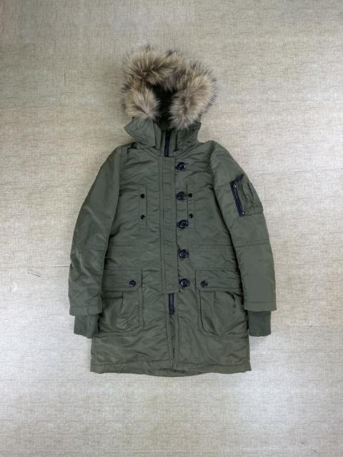 Other Designers MOUSSY - MOSSY Japan Multipocket Fur Hoodie Parka Jacket