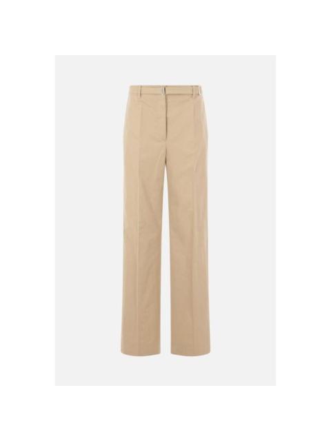 Prada PRADA Beige Panama Old Straight Leg Trousers With Belt New &