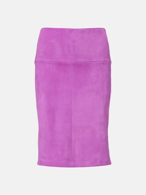 STOULS Gin suede pencil skirt