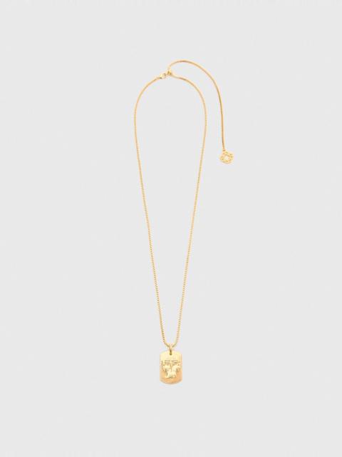 maje Zodiac sign plaque necklace