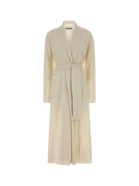 Jil Sander Jil Sander Women Ivory Cashmere Cardigan