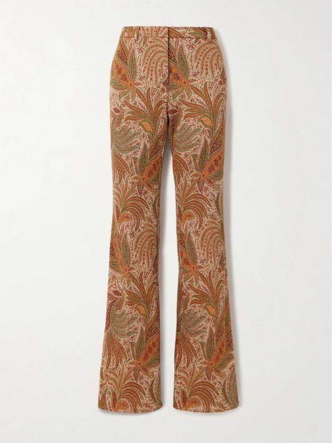 Jacquard-knit flared pants Multi