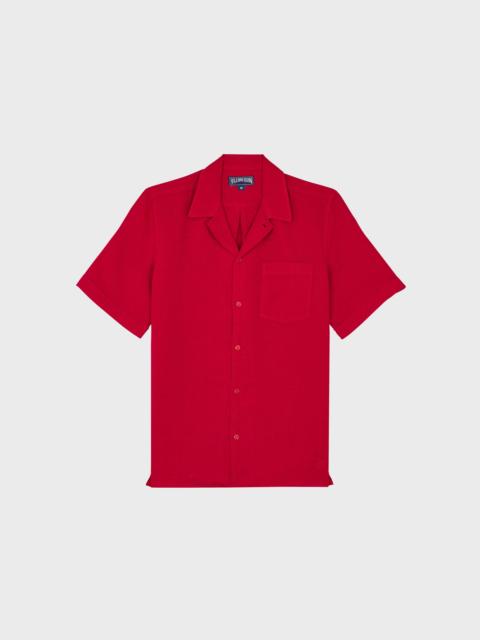 Vilebrequin MEN BOWLING LINEN SHIRT SOLID